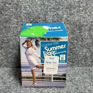 NEW! Summer L’eggs Pantyhose Control Top (Size B) - Color: Dove - NOS! Box Dmg